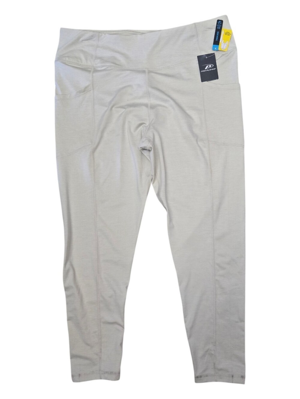 Pro Player Light Taupe High-Rise Pocket Leggings, Size 1X, NWT